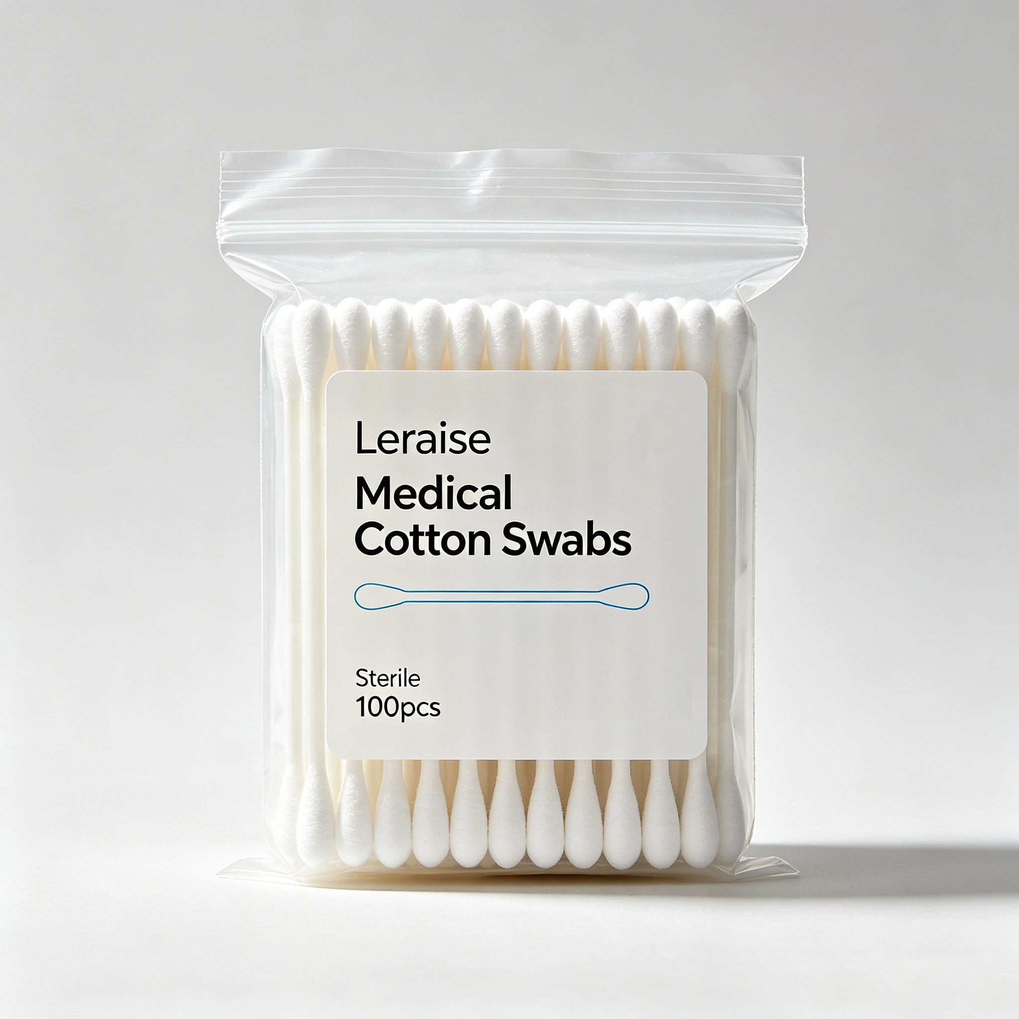 Disposable Medical Cotton Swabs Sterile Wooden Stick Cotton Buds