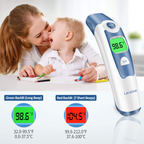 Forehead and Ear Thermometer for Baby, Fast Reading with Fever Alarm & Memories Recal