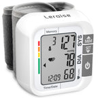 Wrist Blood Pressure Monitor for Home Use, Large LCD Display, 99 x 2 Sets Memory, 1 Carrying Case