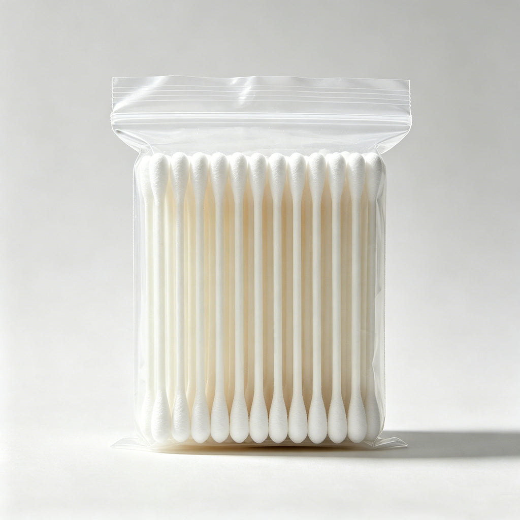Disposable Medical Cotton Swabs Sterile Wooden Stick Cotton Buds